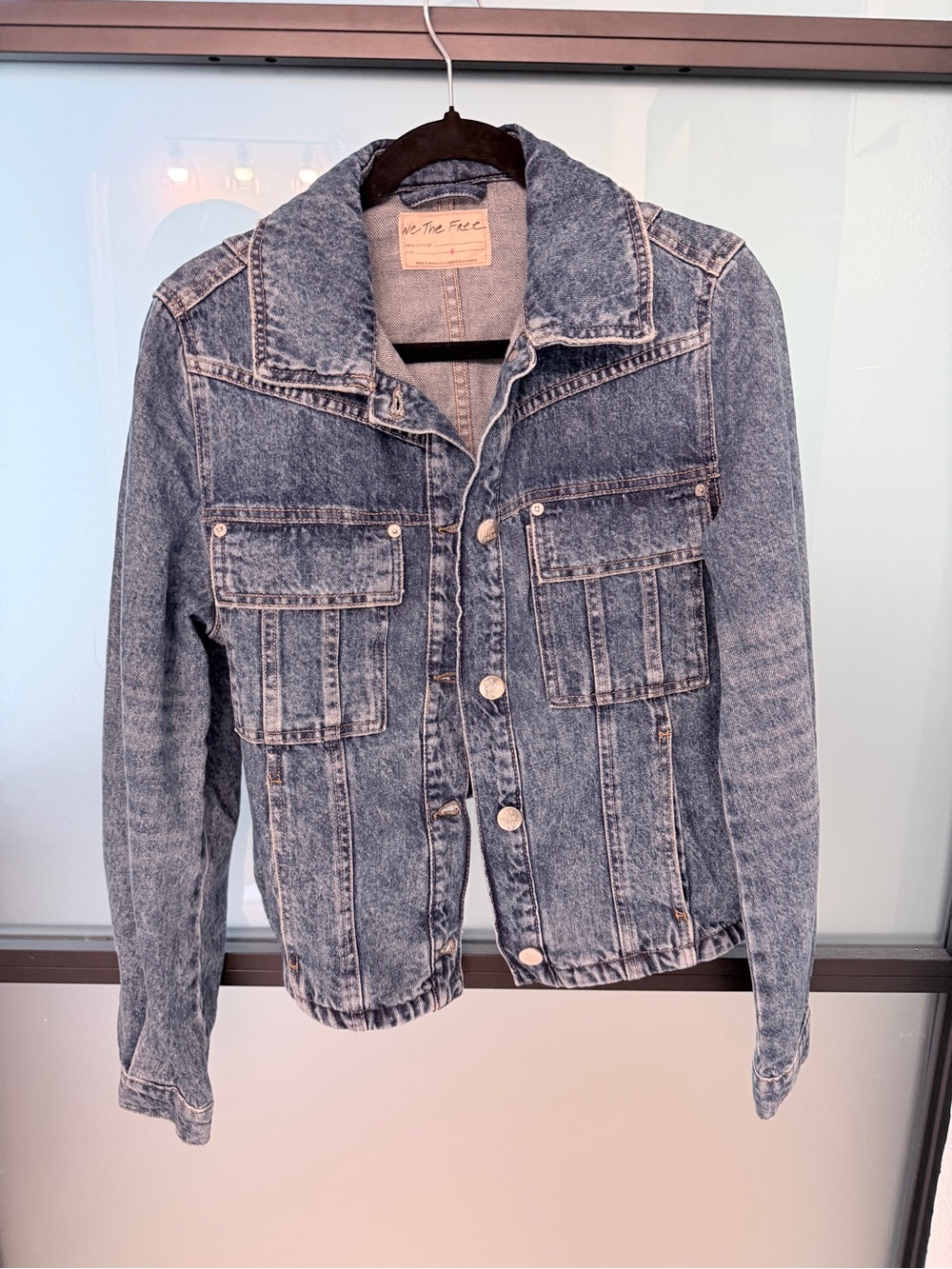 Free People Faded Indigo Denim Jacket